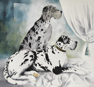 Emma und Gala, Öl auf Leinwand 60x70 CM